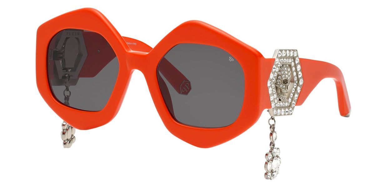 Photos - Sunglasses Philipp Plein SPP102S 0V47 Women's  Orange Size 54 