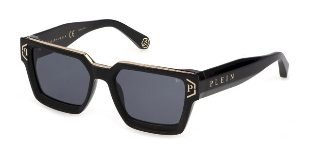 Philipp Plein Black and Gold Sunglasses Philipp Plein SPP119M Black Gold Sunglasses – Designer Daydream main image 2