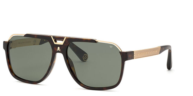 Philipp Plein SPP046V 0722 Pilot Polished Dark Tortoise  display picture 2