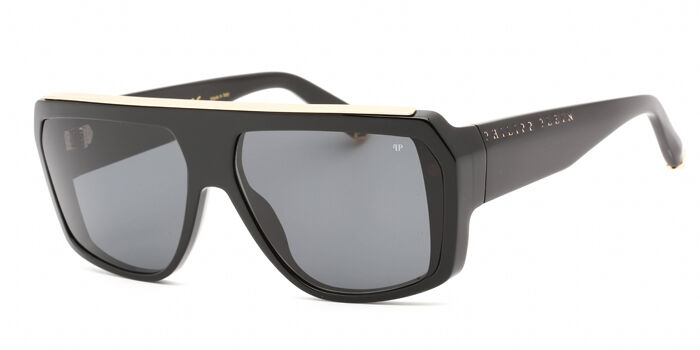 NEW PHILIPP PLEIN SUNGLASSES BLACK WOMEN EYEWEAR SPP109M 0700 Philipp Plein SPP109M-0700 57mm New Sunglasses - Walmart.com main image 2