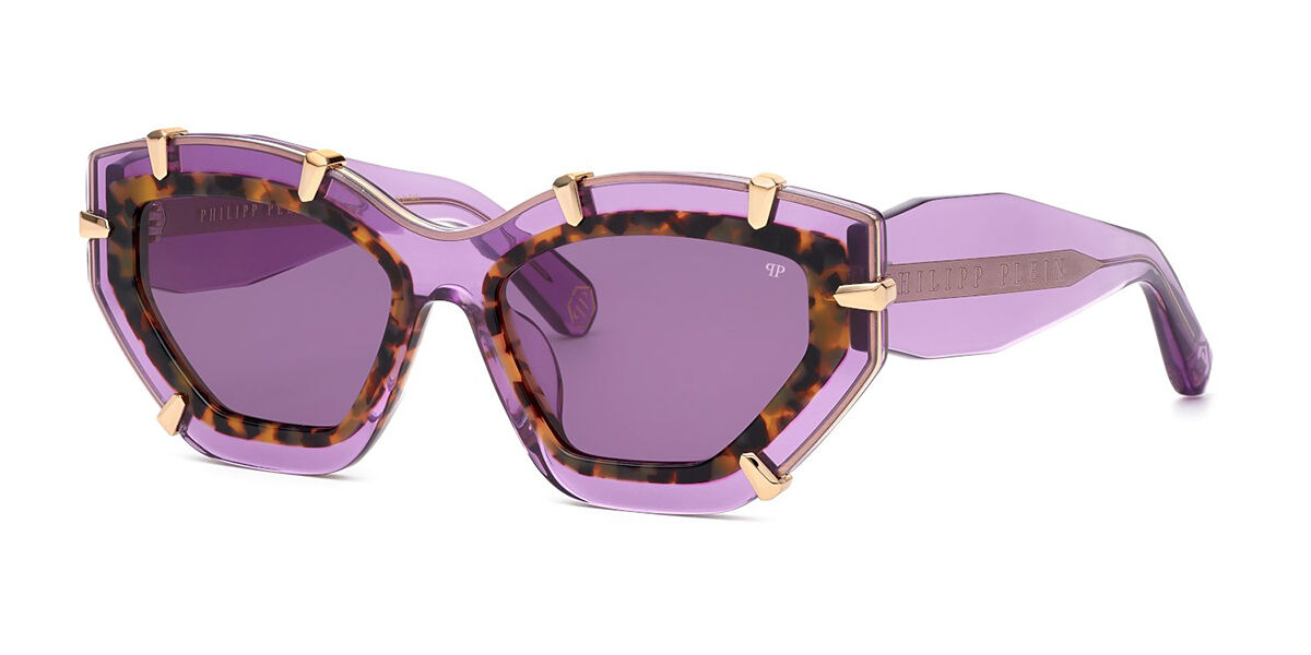 Photos - Sunglasses Philipp Plein SPP099V 06PF Women's  Purple Size 55 