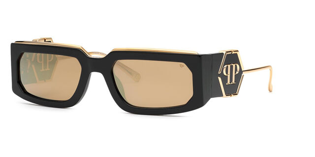 Philipp Plein SPP119M 700G Rectangle Shiny Black/Gold  display picture 3
