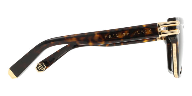 NEW PHILIPP PLEIN SPP108M 0722 SUNGLASSES PHILIPP PLEIN Philipp Plein SPP108M 0722 Square Polished Dark Tortoise  main image 4