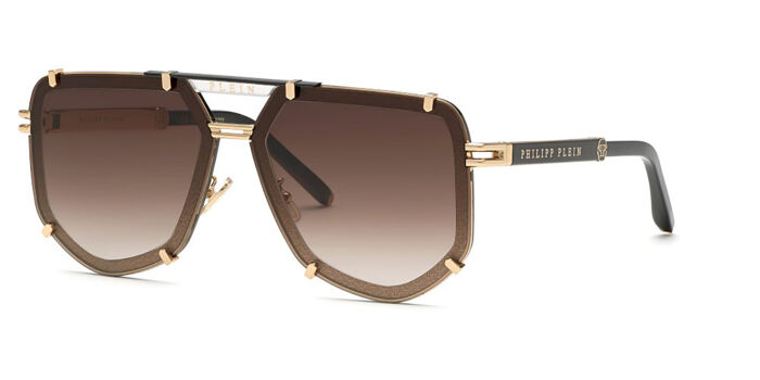 Philipp Plein SPP109M 0700 Pilot Shiny Black/Silver  display picture 2