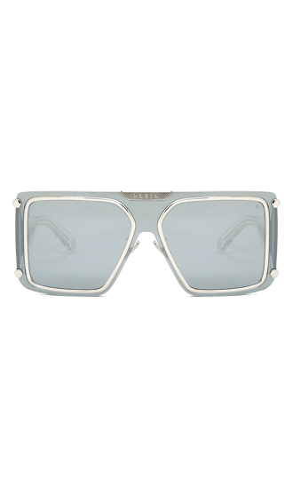 Lunettes De Soleil Philipp Plein SPP121S 56/21/120 - Monture Beige Brillante, Protection UV400