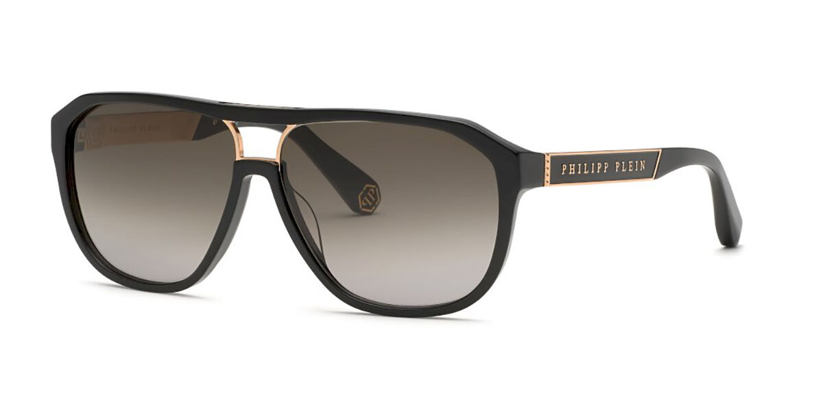 Image of Philipp Plein SPP118M 0700 Óculos de Sol Feminino Pretos BRLPT