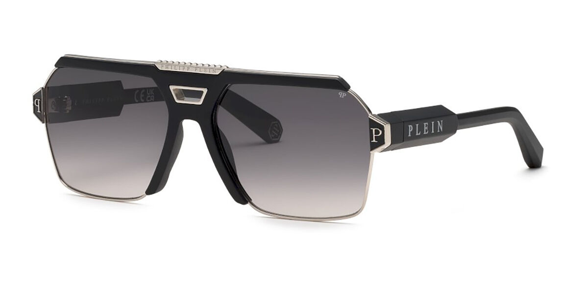 Image of Philipp Plein SPP147M 0K07 Óculos de Sol Masculino Pretos BRLPT