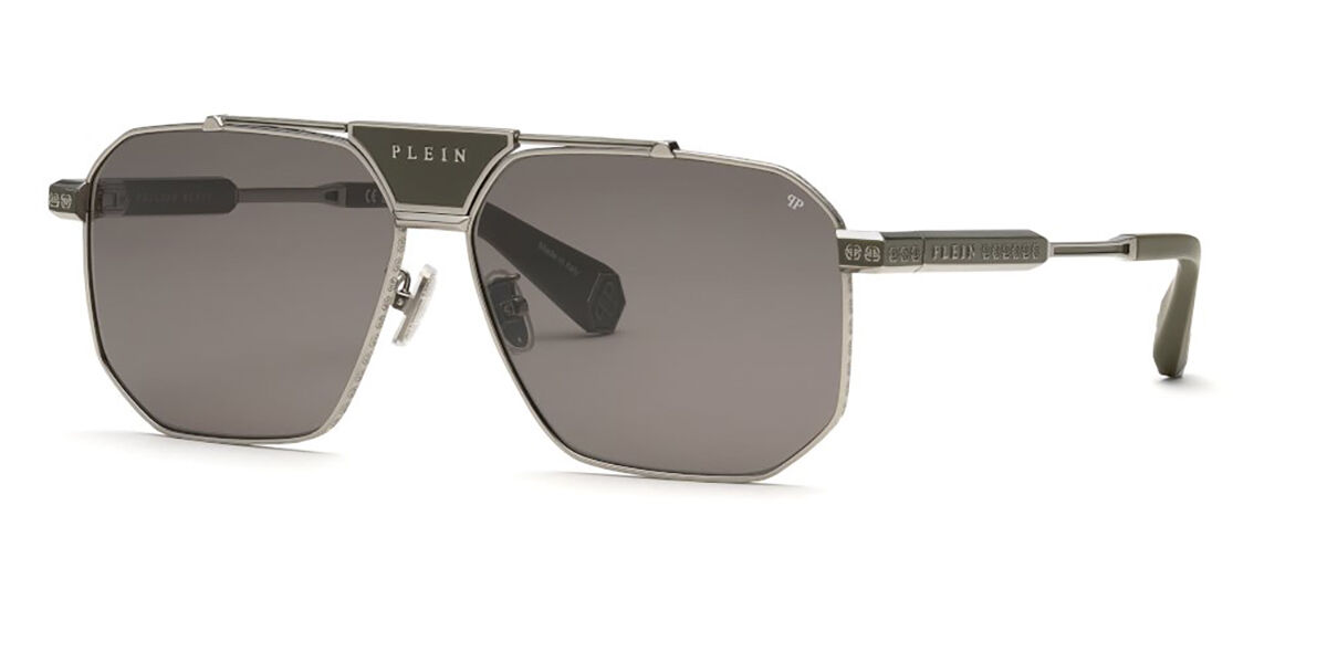 Image of Philipp Plein SPP152M 0508 Óculos de Sol Prata Masculino PRT