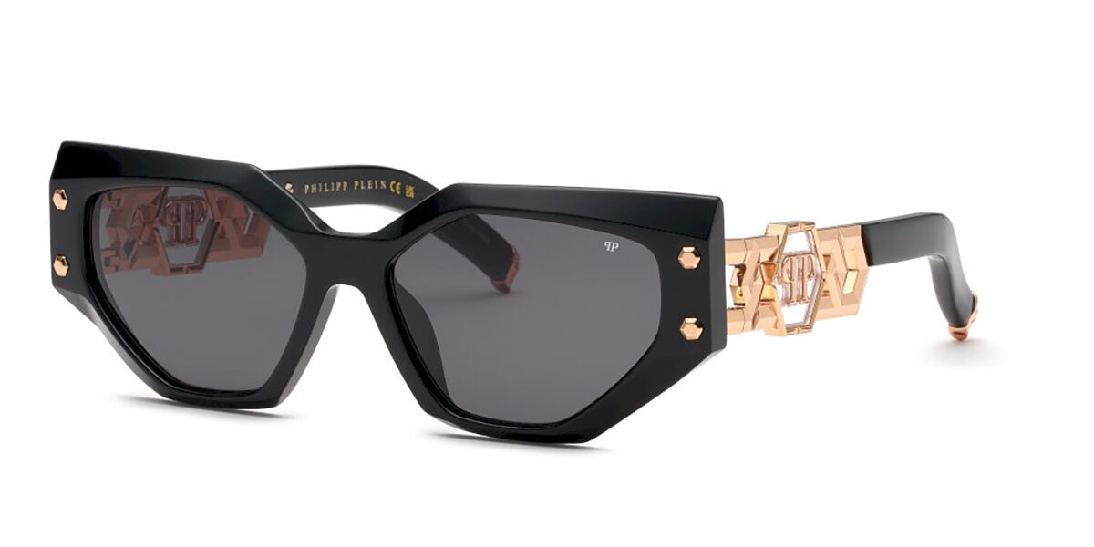 Image of Philipp Plein SPP174S 0700 Óculos de Sol Feminino Pretos BRLPT