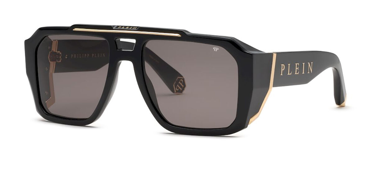 Image of Philipp Plein SPP184M 0700 Óculos de Sol Pretos Masculino PRT
