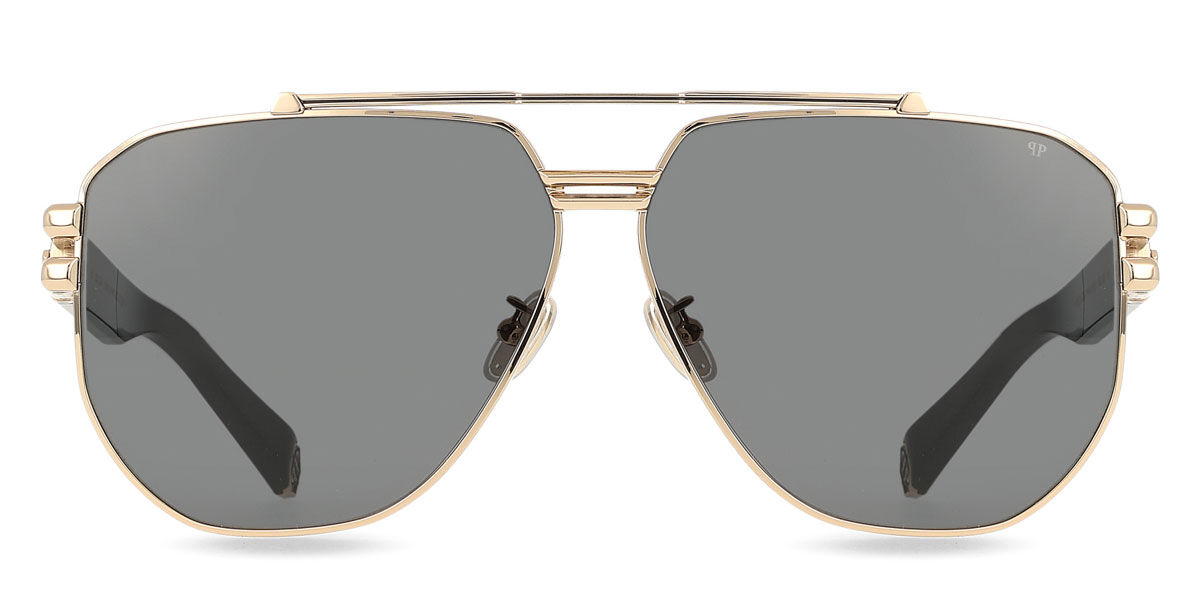 Philipp Plein SPP185 0301 65 Guldiga Solglas&ouml;gon M&auml;n