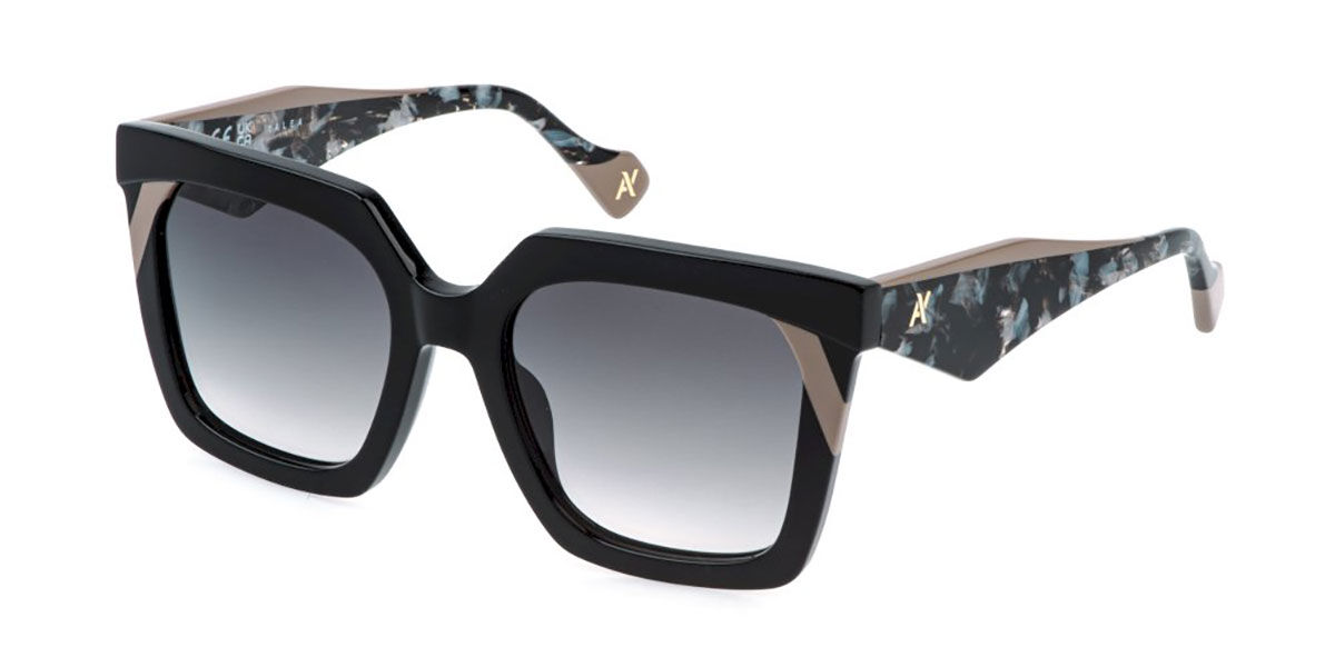 Yalea SYA215 ANTONELLA 0700 Women's Sunglasses Black Size 54