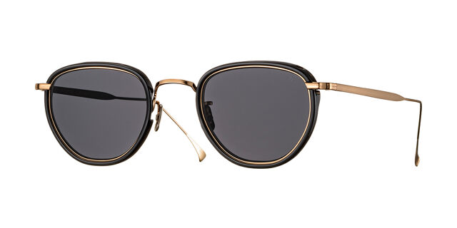 Eyevan 797 100900 Oval Black/Gold Sunglasses  display picture 1