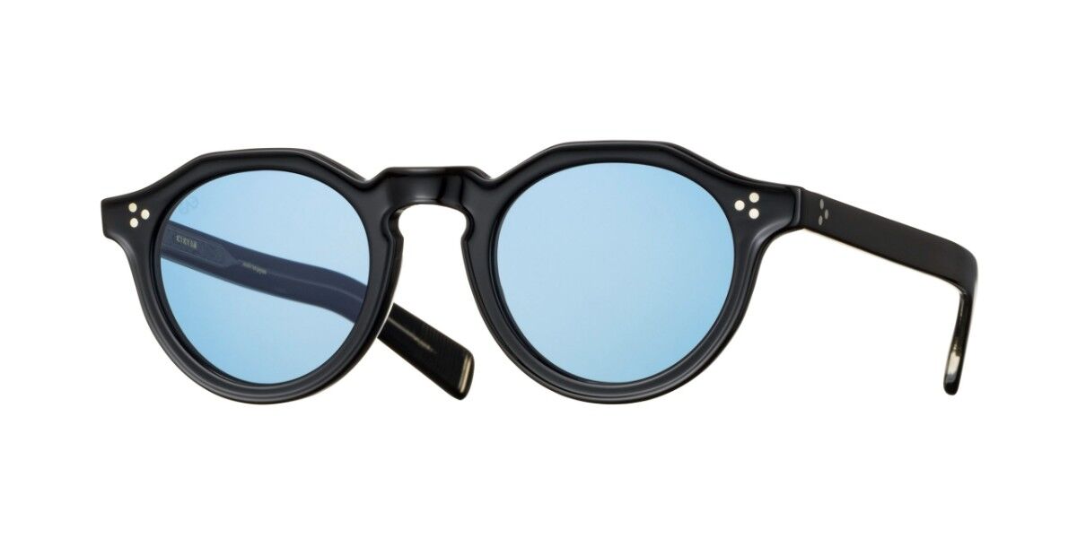 Image of Eyevan Mason-Sun-E PBK-BLU Óculos de Sol Pretos Masculino PRT