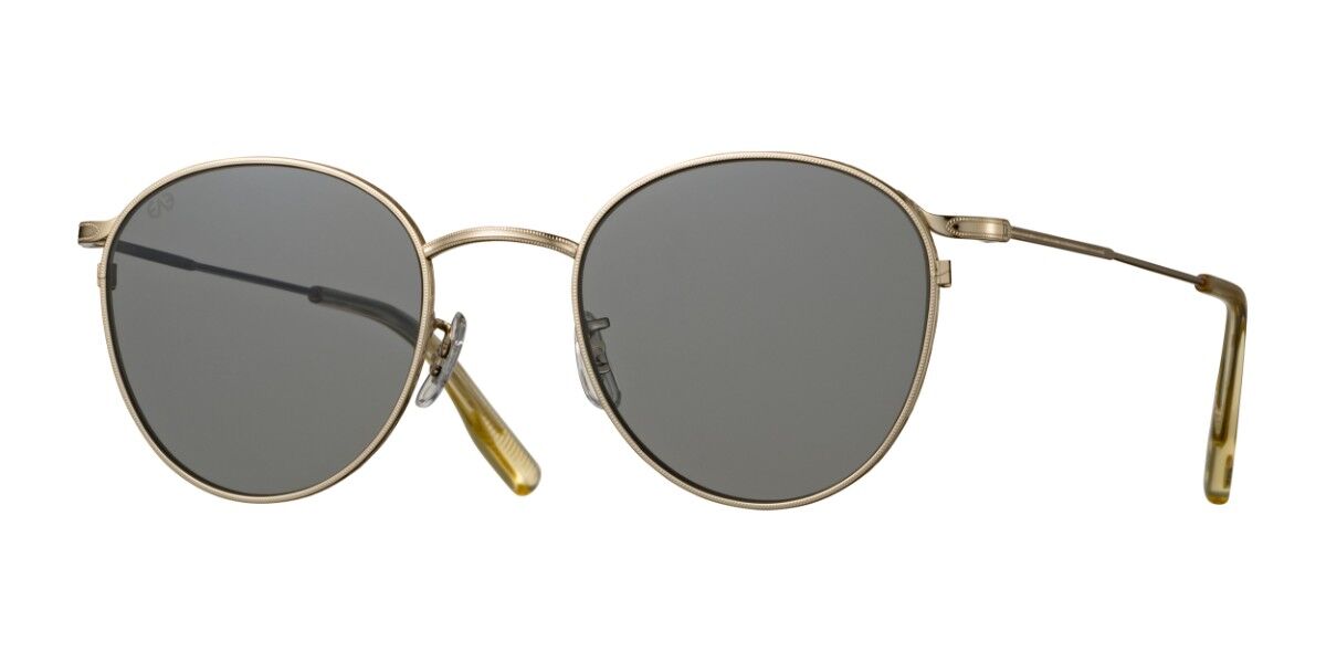 Image of Eyevan Quincy-Sun Polarized YSV 48 Lunettes De Soleil Homme Dorées FR