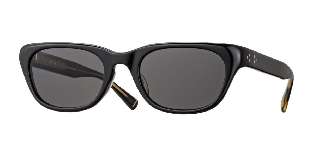 Eyevan Malecon-Sun-E PBK/BK 53 Svarta Solglasögon Kvinna