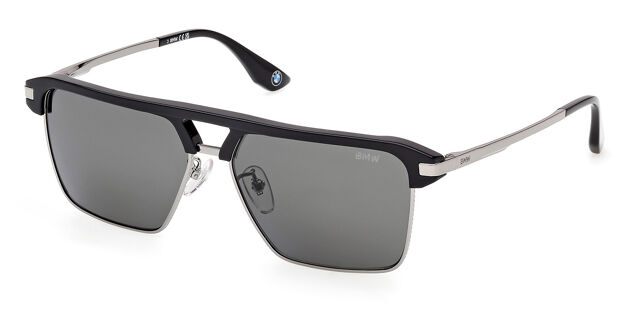 BMW BW0068-H Polarized 01D Pilot Shiny Black On Dark  display picture 1