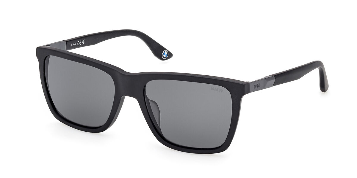 BMW BW0071-H Polarized 02A 56 Lunettes De Soleil Homme Noires
