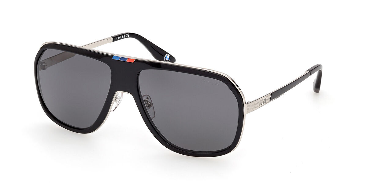 BMW BW0076-H Polarized 01D 63 Lunettes De Soleil Homme Noires