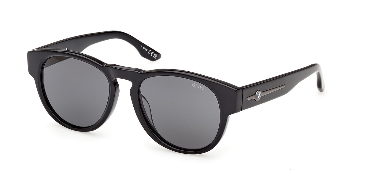 BMW BW0080-H Polarized 01D 53 Lunettes De Soleil Homme Noires