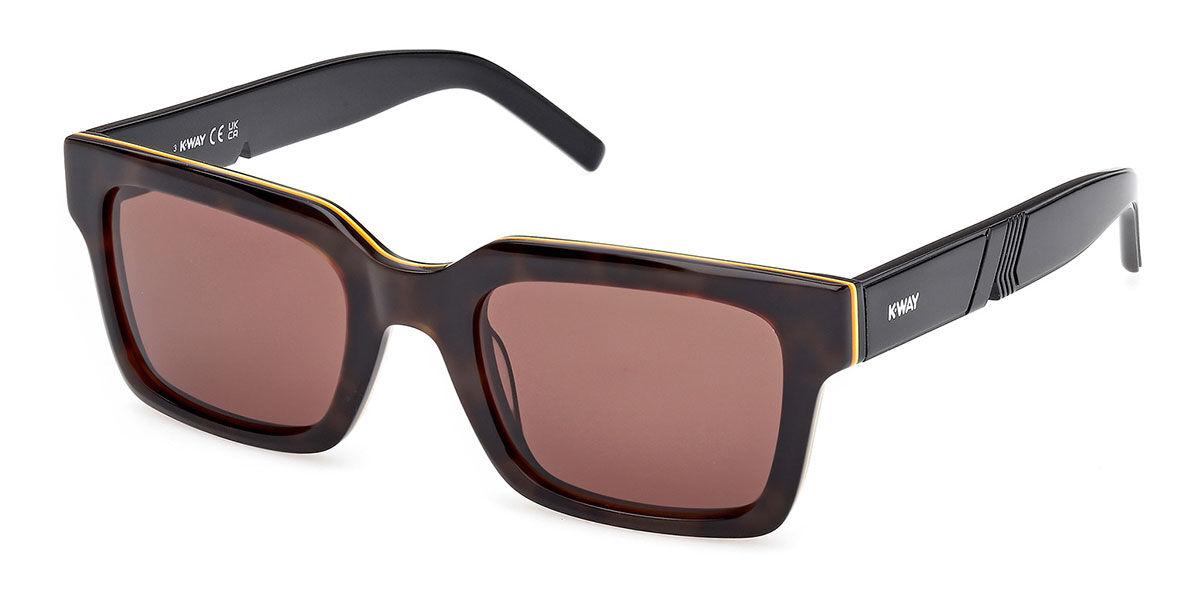 K-way Kw0001 56e Men's Sunglasses Tortoiseshell Size 52