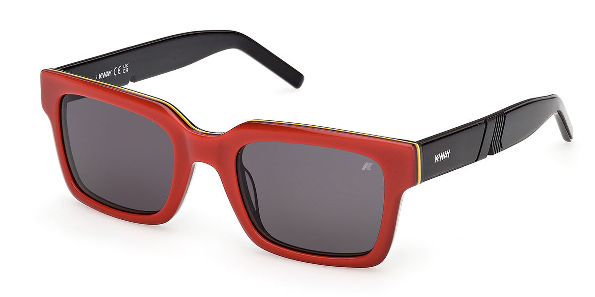 K-way Kw0001 66a Men's Sunglasses Red Size 52