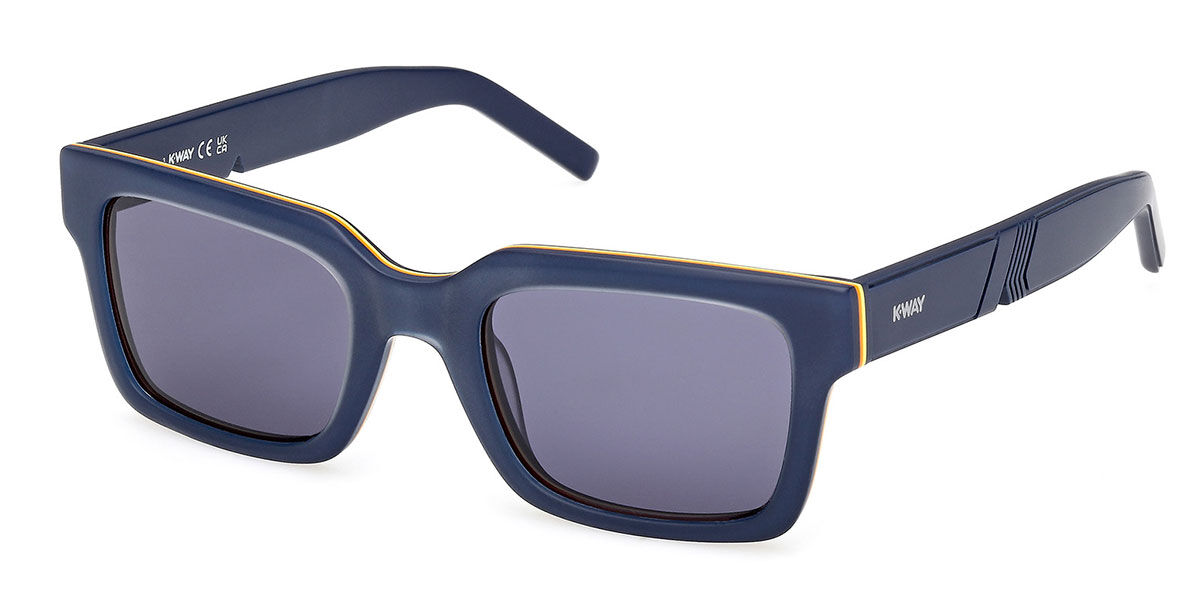 K-way Kw0001 92v Men's Sunglasses Blue Size 52