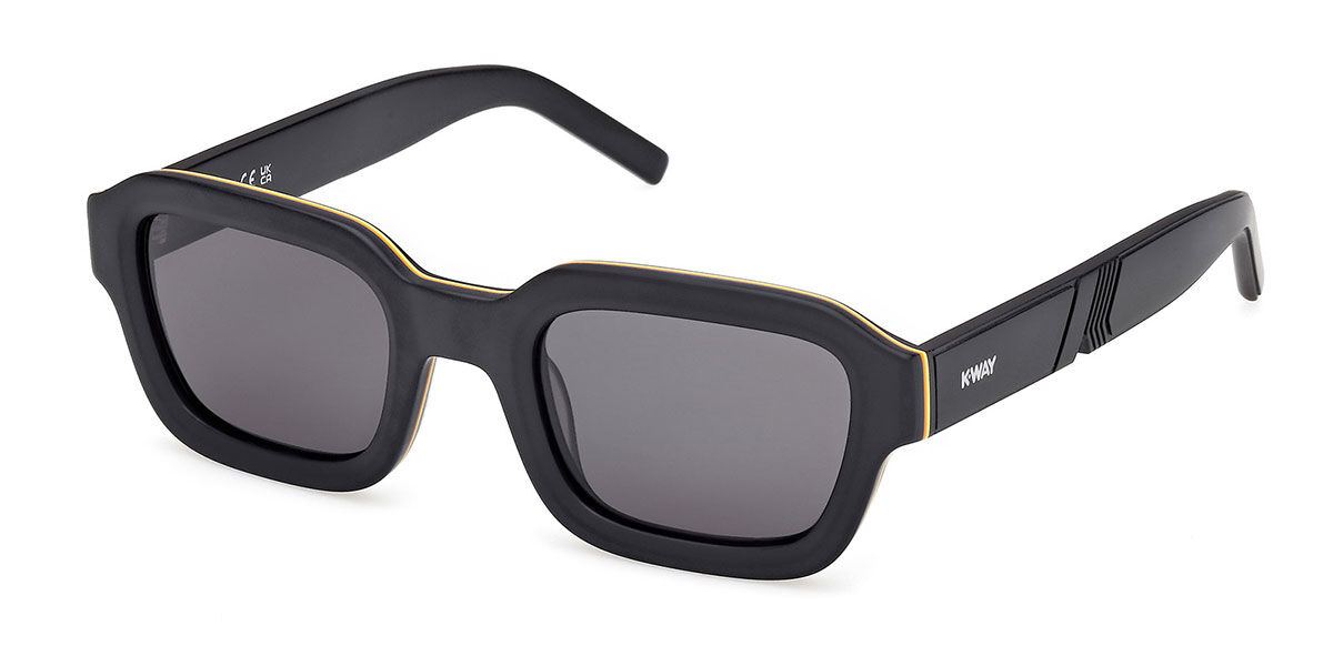 K-way Kw0002 02a Men's Sunglasses Black Size 50