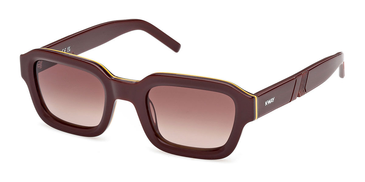 K-way Kw0002 69f Men's Sunglasses Burgundy Size 50