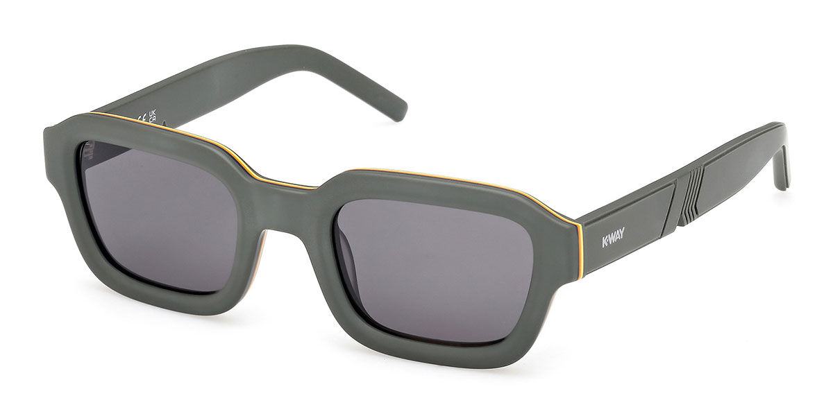 K-way Kw0002 97n Men's Sunglasses Green Size 50