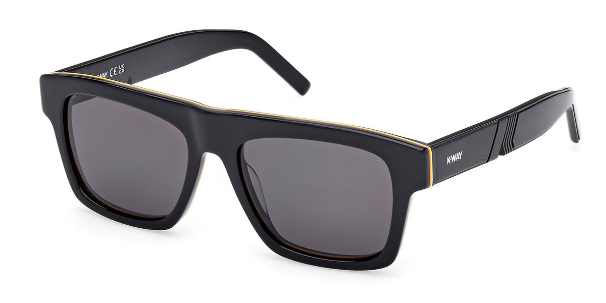 K-way Kw0003 01a Men's Sunglasses Black Size 53