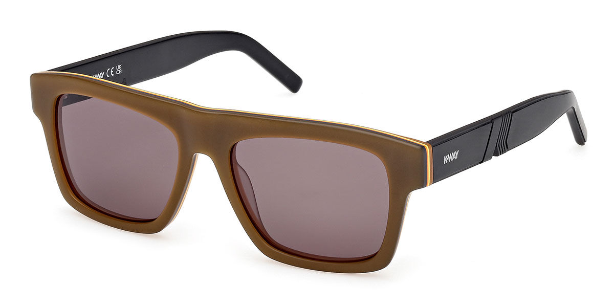 K-way Kw0003 41a Men's Sunglasses Brown Size 53
