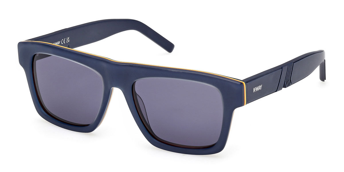 K-way Kw0003 92v Men's Sunglasses Blue Size 53