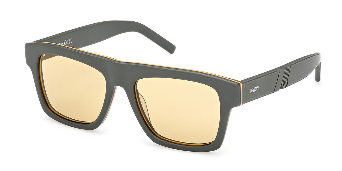 K-way Kw0003 97j Men's Sunglasses Green Size 53