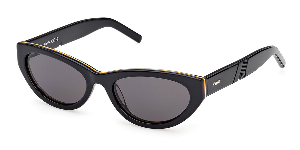 K-way Kw0005 01a Women's Sunglasses Black Size 54
