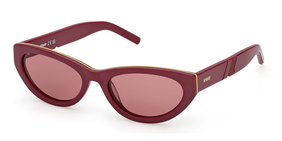 K-way Kw0005 70s Women's Sunglasses Burgundy Size 54