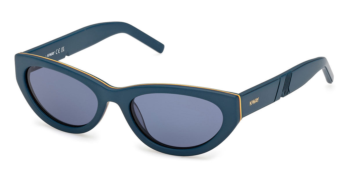 K-way Kw0005 88v Women's Sunglasses Blue Size 54