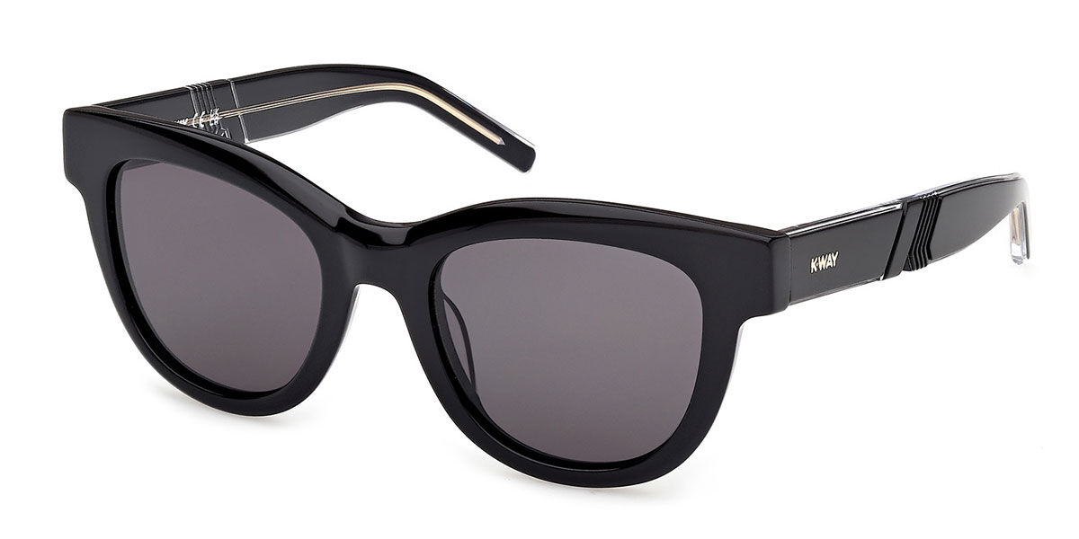 K-way Kw0006 01a Women's Sunglasses Black Size 50