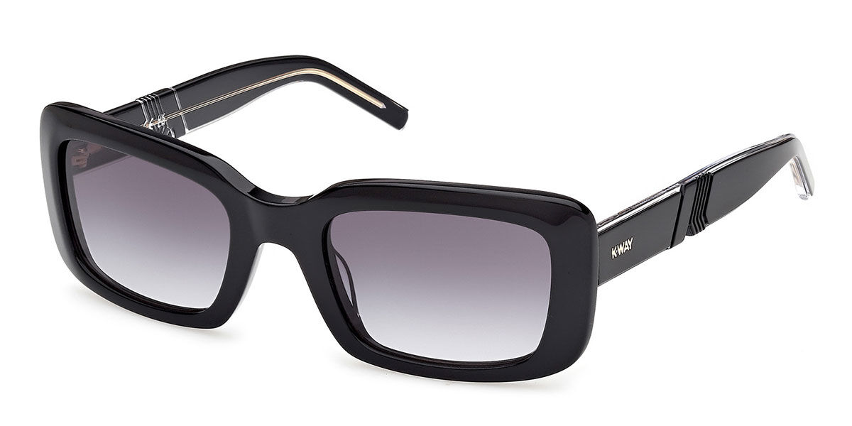 K-way Kw0007 01b Women's Sunglasses Black Size 53