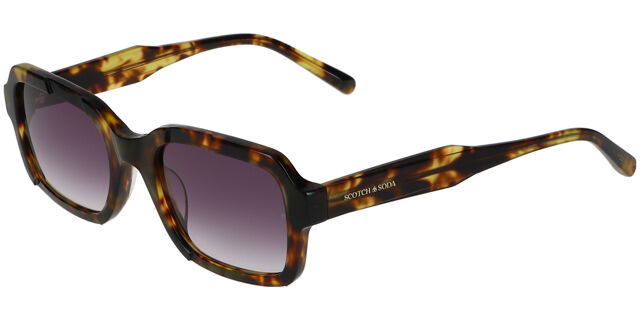 Scotch & Soda 8015 502 Square Dark Tortoise Sunglasses  display picture 1
