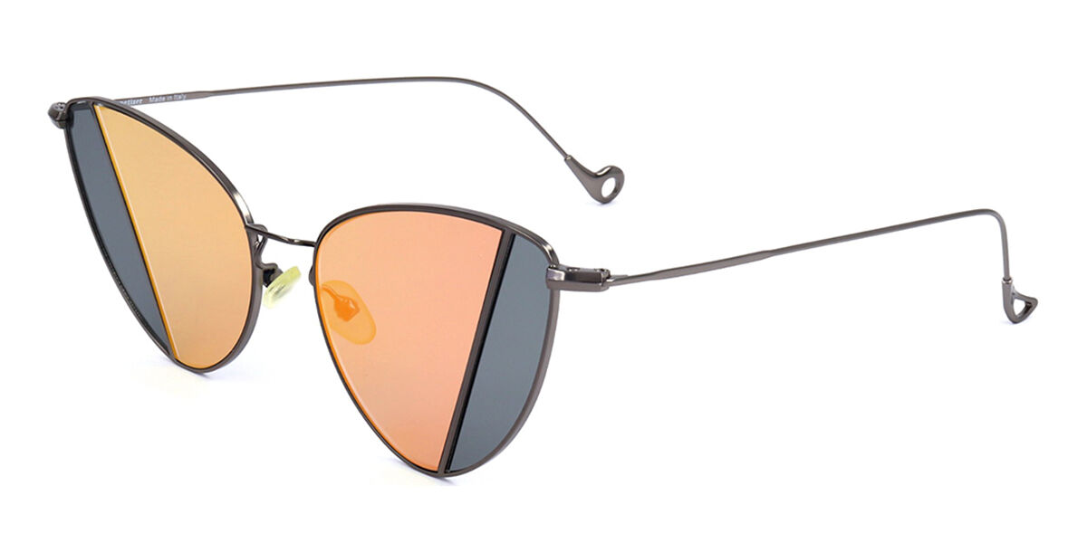 Lunettes De Soleil Eyepetizer Modèle RALPH C.3-J-7 GUN, Couleur Argenté, 46/21/145, Unisexe, Neuf Avec étiquettes