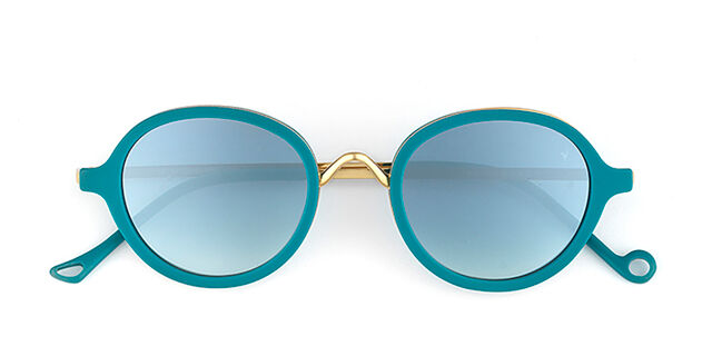 Lunettes de Soleil Eyepetizer 55 Petrol Blue/Gold