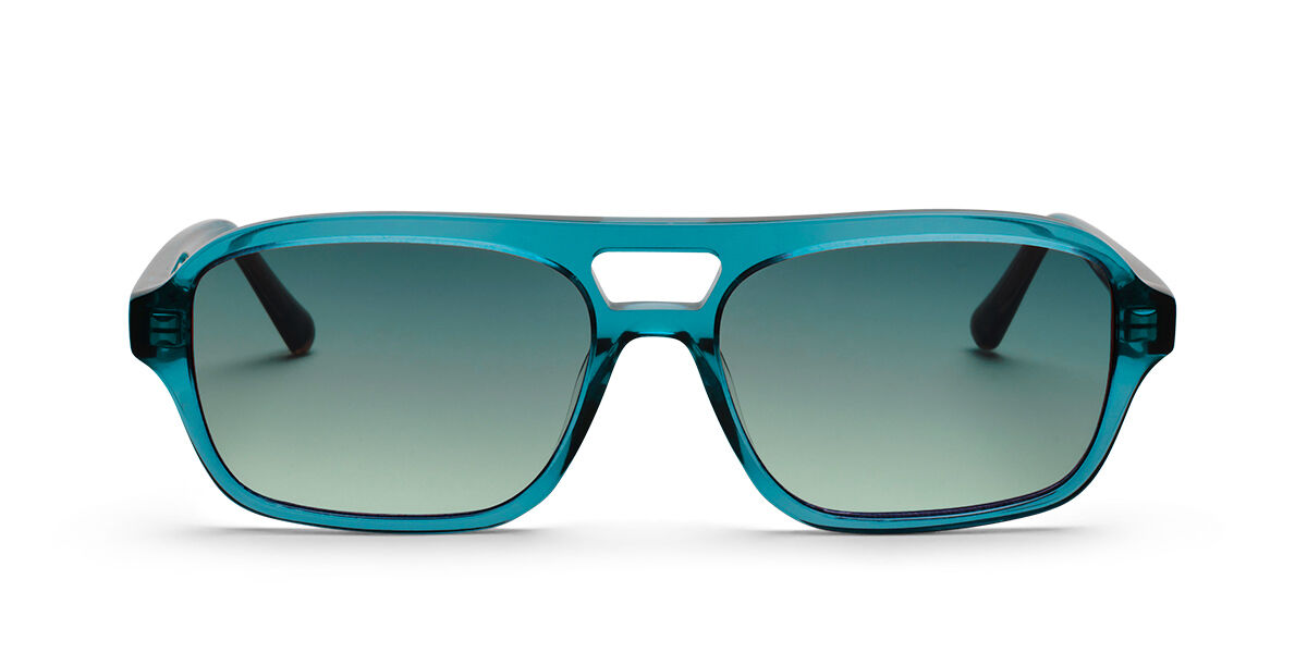 Messy Weekend BURT Turquoise Gradient Verdes Gafas De Sol Para Hombre Azules