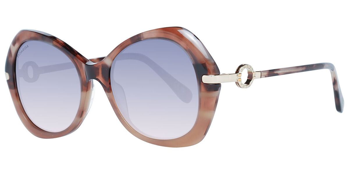 Photos - Sunglasses Omega OM0036 56B Women's  Tortoiseshell Size 55 