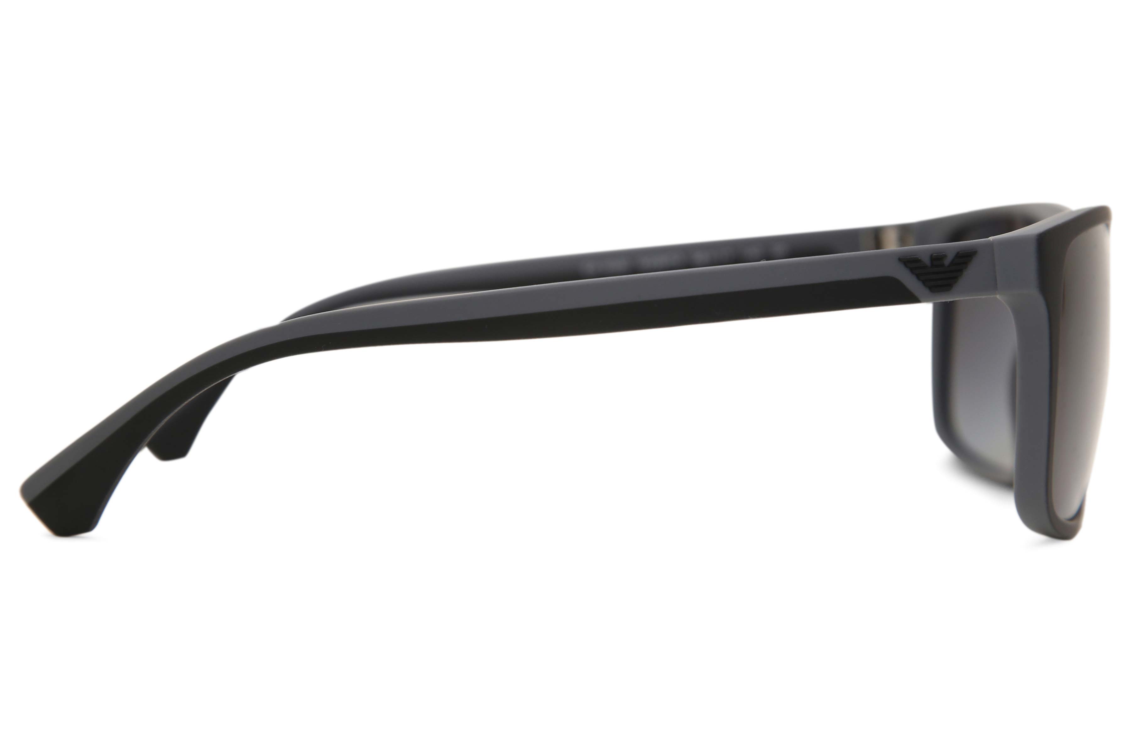 Emporio Armani EA4033 Polarized 5229T3 Sunglasses Black Grey Rubber SmartBuyGlasses India