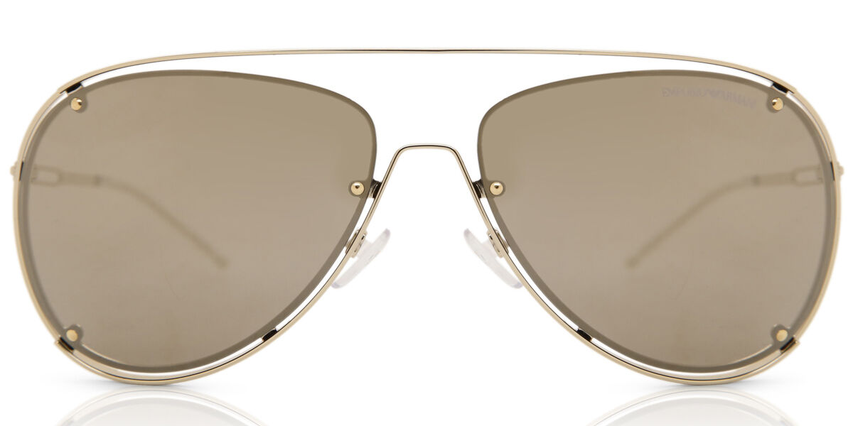 Emporio Armani EA2073 30135A Sunglasses Pale Gold | VisionDirect Australia