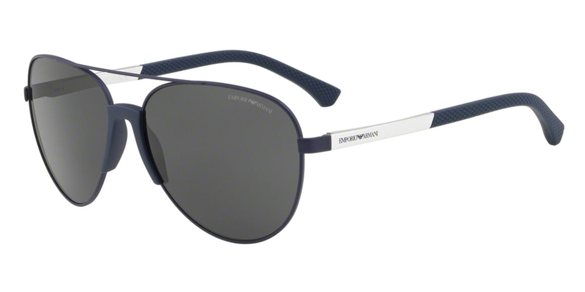 Emporio Armani EA2059 320287 Sunglasses Matte Blue | SmartBuyGlasses UK