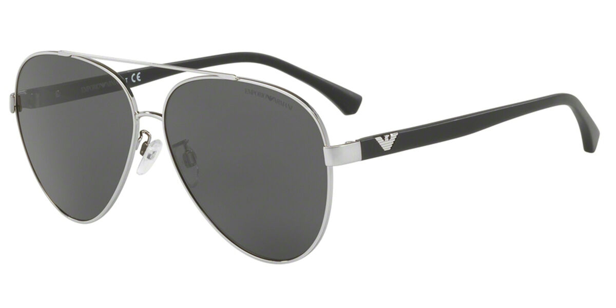 Emporio Armani Grey Lens Basic Frame Rectangular Sunglasses for Men -  Black: Buy Online at Best Price in Egypt - Souq is now Amazon.eg