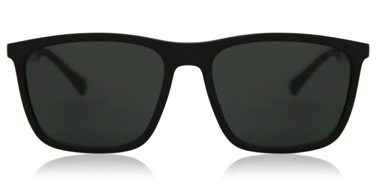 Emporio Armani EA4150 506387 Sunglasses Black Rubber | VisionDirect ...