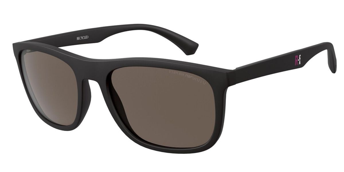 Emporio Armani EA4158 5869/3 Sunglasses Matte Black | VisionDirect ...